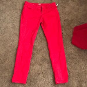 Red Loft Skinny Jeans